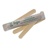 Hardwood Products Co 25-705 Hardwood Products Co 6\" X 11/16\" Puritan Individually Wrapped, Sterile, Adult Tongue Depressor (100